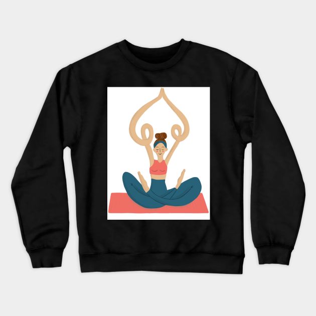 Yoga Crewneck Sweatshirt by Mary Mastren